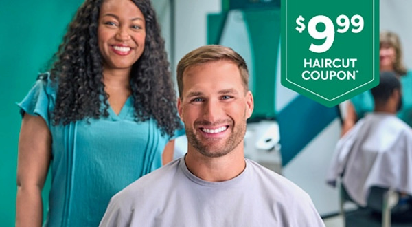 video player Get a $9.99 haircut coupon today!